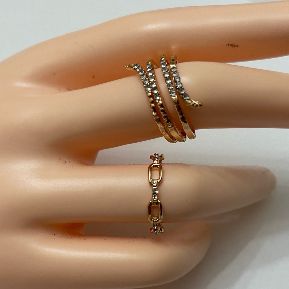 Vintage 2pc Gold Tiny  Rings